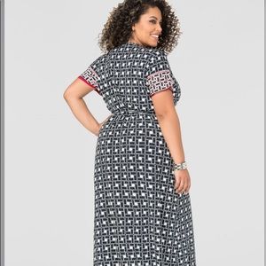 Printed Wrap Maxi Dress